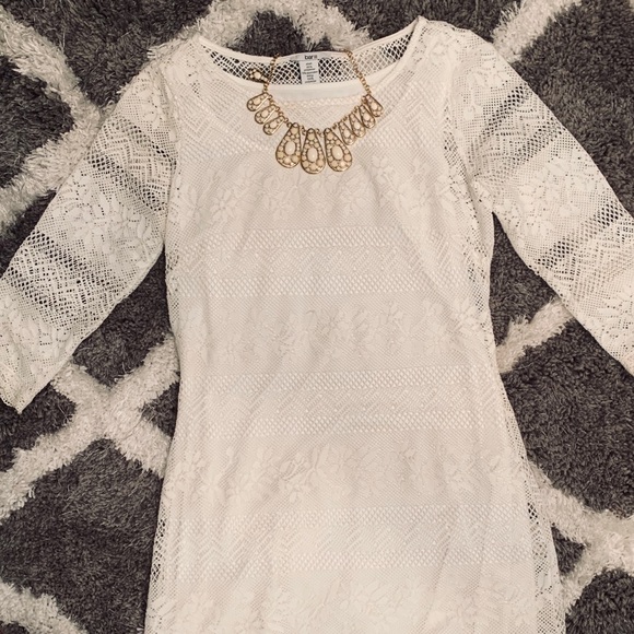 Bar III White Lace Dress - Picture 3 of 6